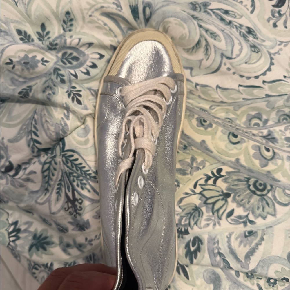 Saint Laurent Silver Sneakers High Top - Picture 10 of 10